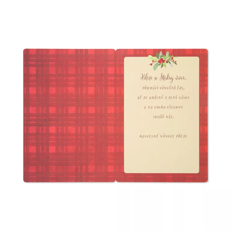 Vánoční bambusové přání - Věnec