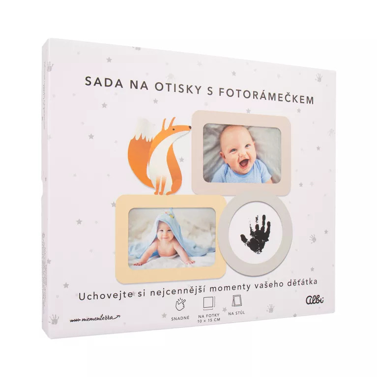 Fotorámeček pro miminko se sadou na otisky