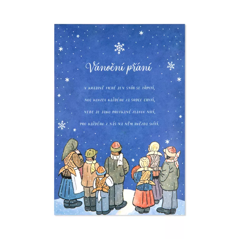 Pop-up hrací a svítící vánoční přání Josef Lada - Koledníci