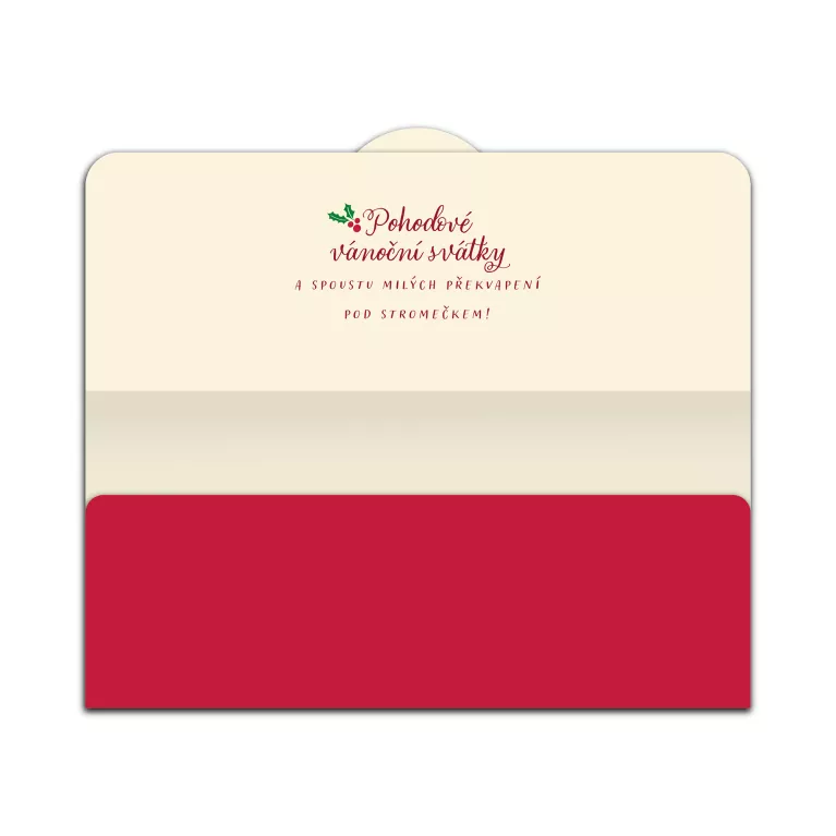 Vánoční magnetická obálka na peníze - Palčáky