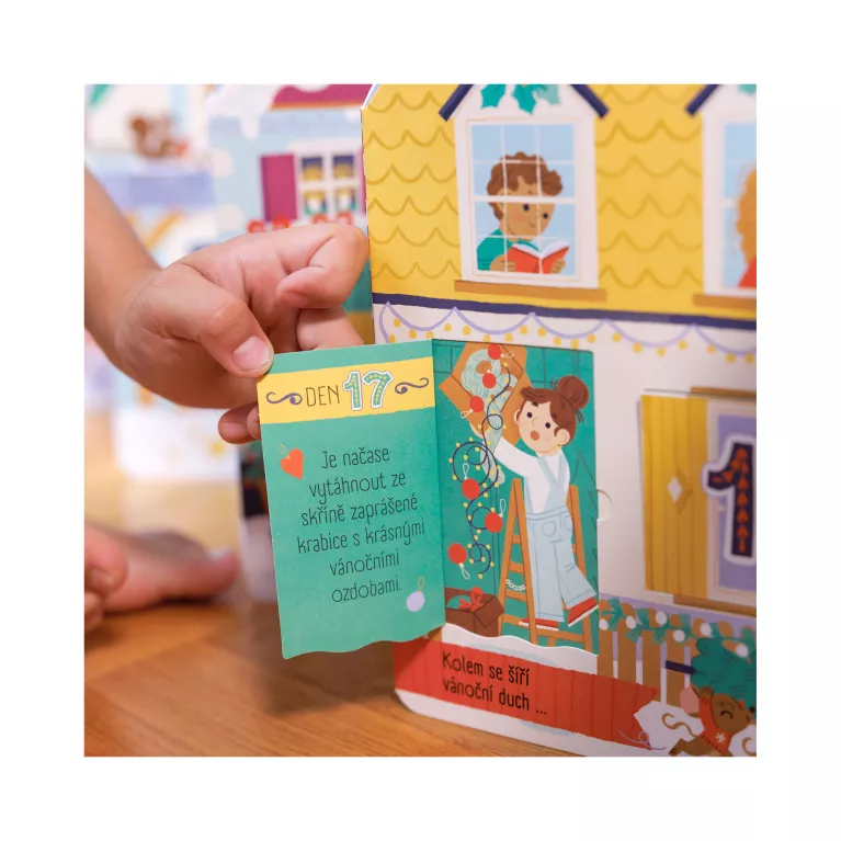 Vánoční městečko - Adventní okénková kniha