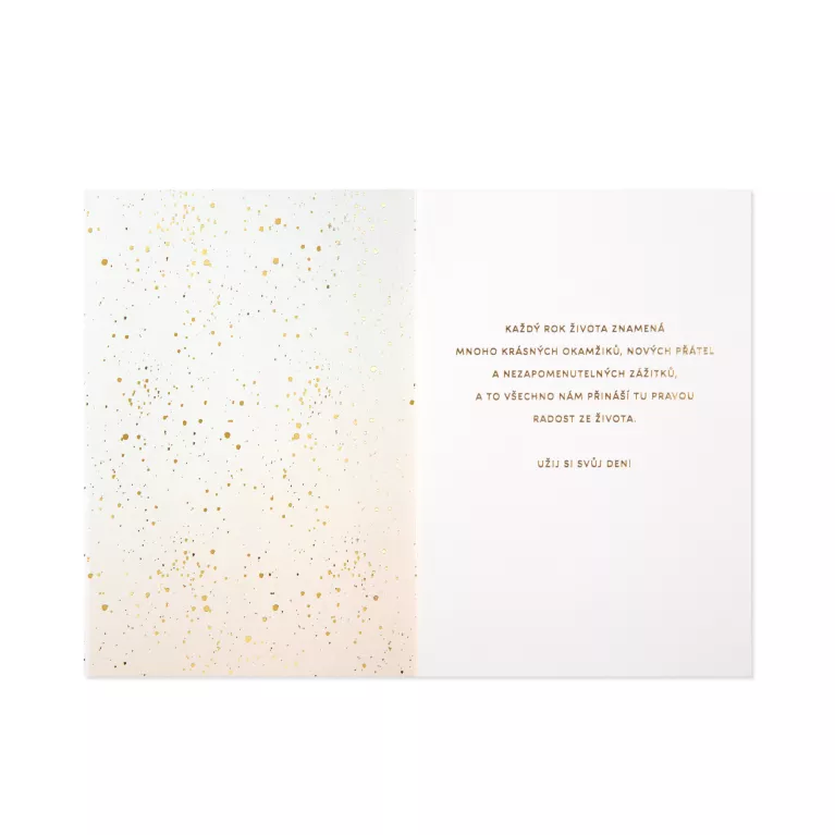 Luxusní narozeninové přání - Dort