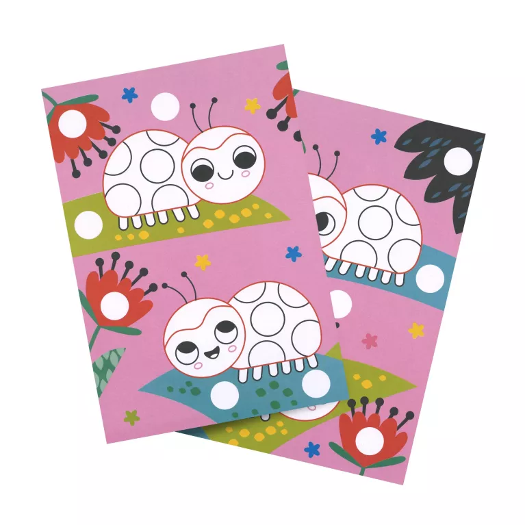 Samolepky s omalovánkami - Kočička