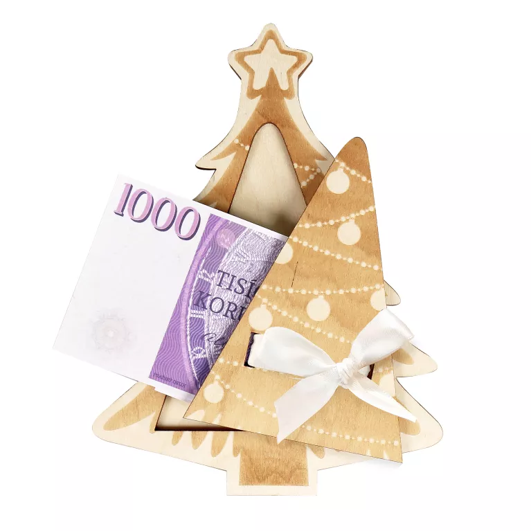 Malá kapsa na peníze - Stromeček