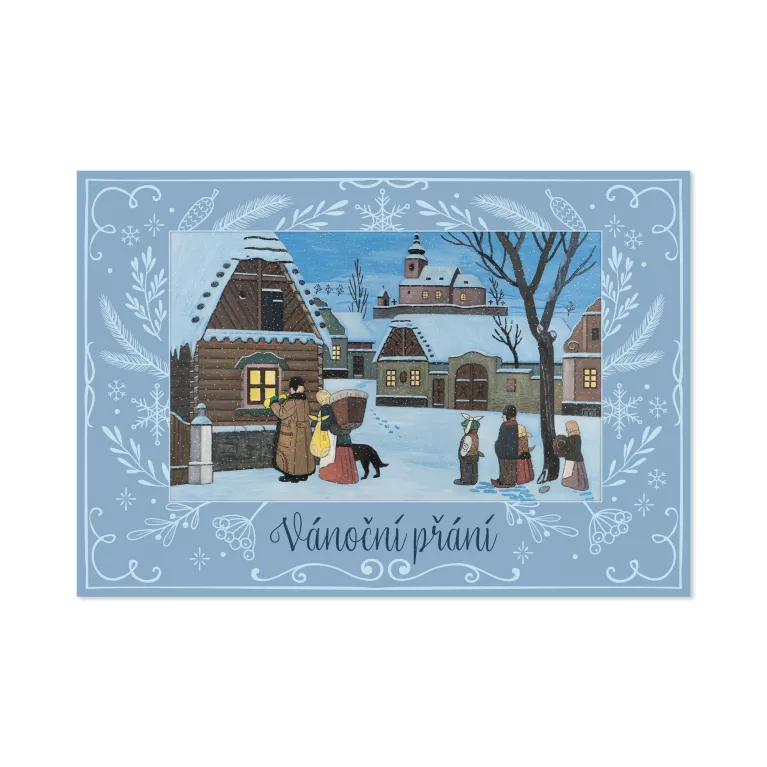 Vánoční přání Josef Lada - Koledníci