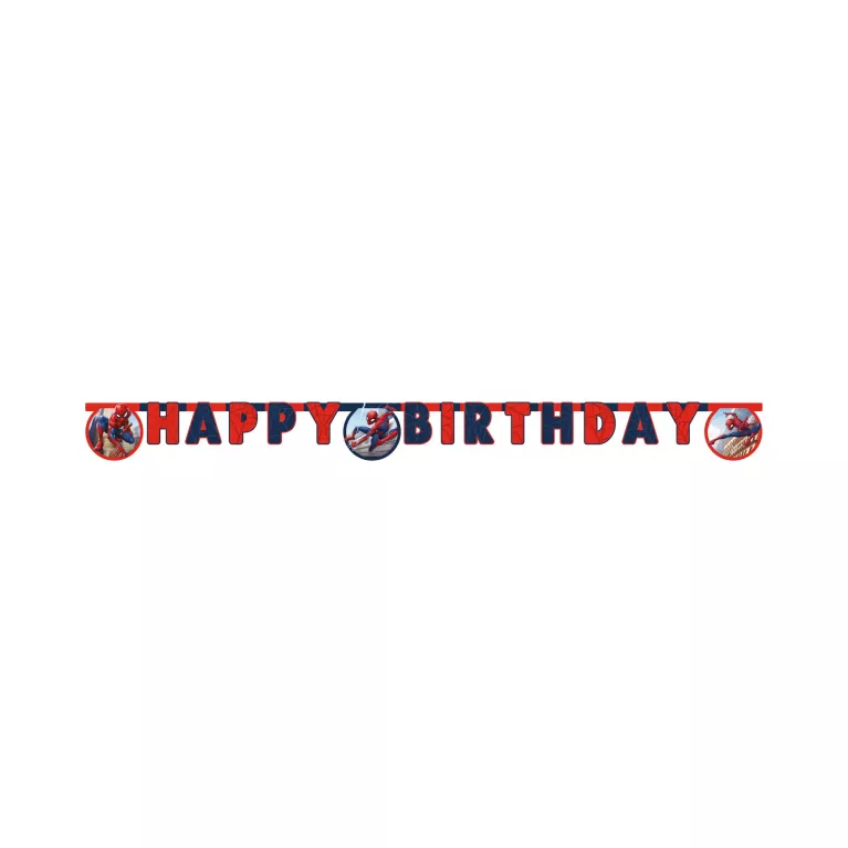 Banner Happy Birthday Spider-man