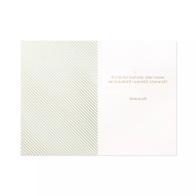 Luxusní narozeninové přání - Cupcaky