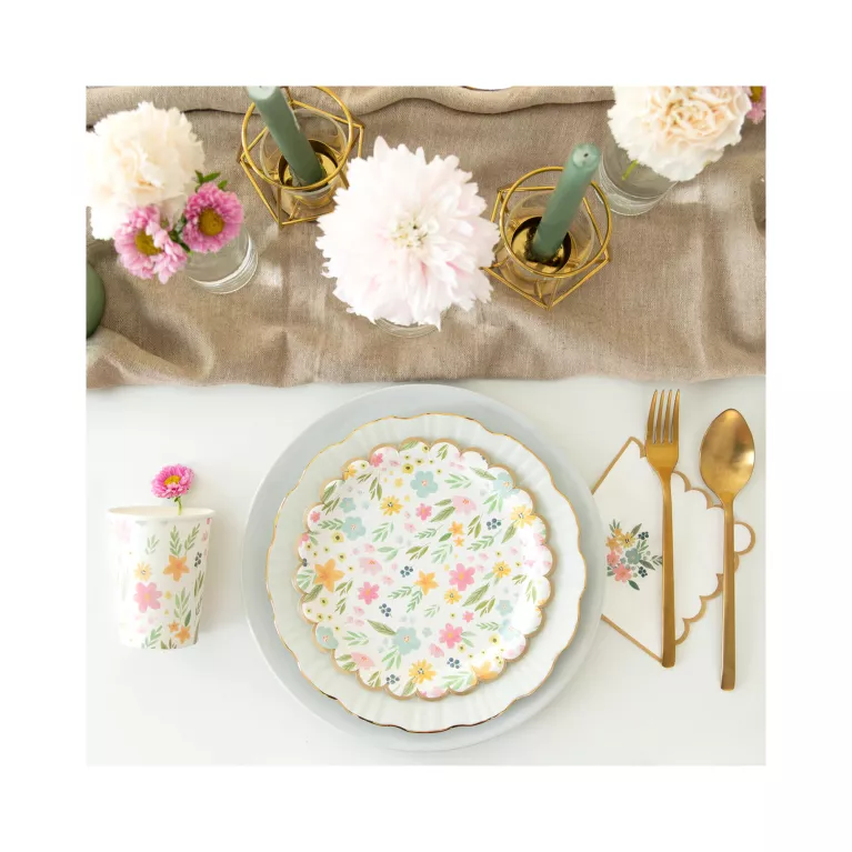 Kelímky Jarní květiny 6 ks