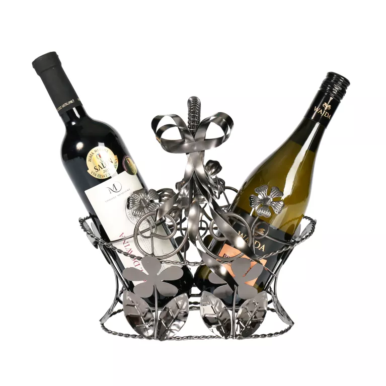 Stojan na 2 láhve - Květiny