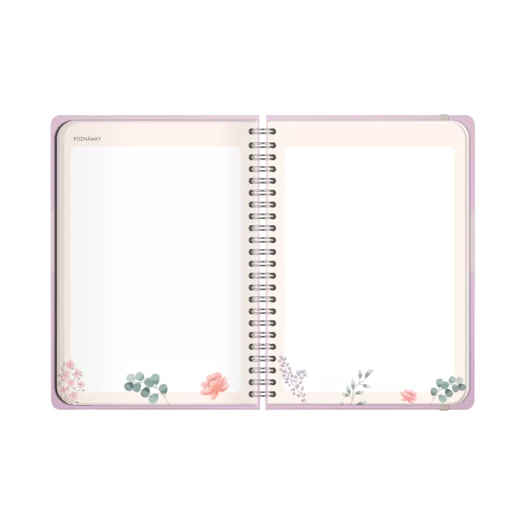 Fialový motivační diář A5