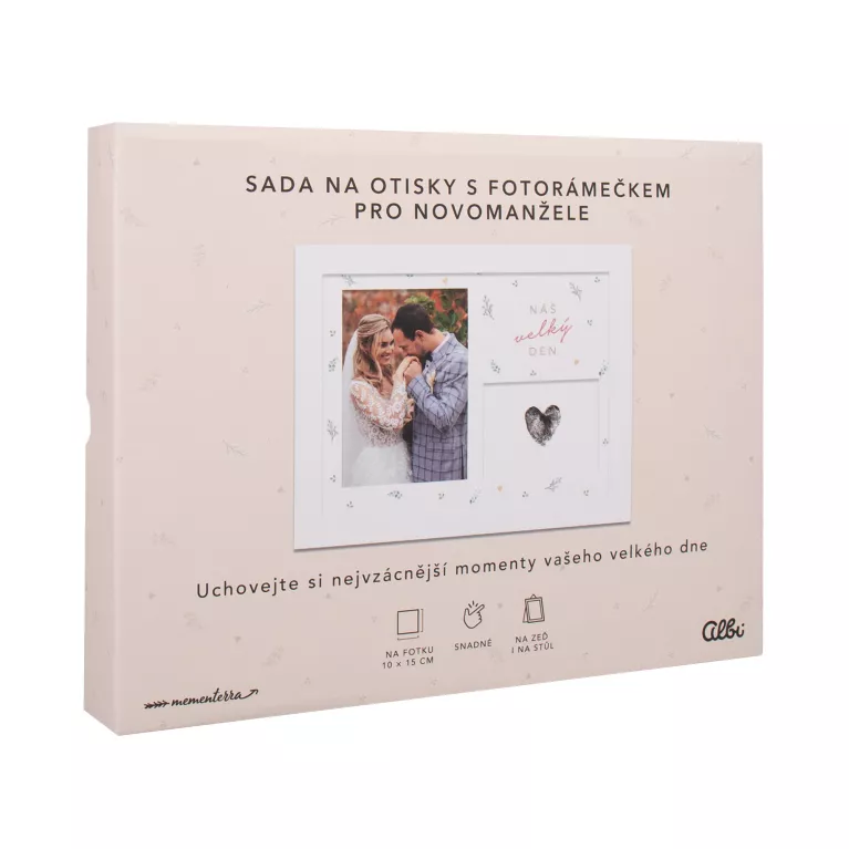Svatební fotorámeček se sadou na otisky