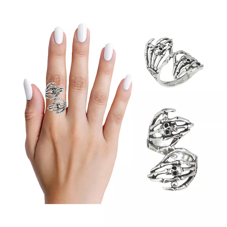 Prsten Ruce kostlivce stříbrný