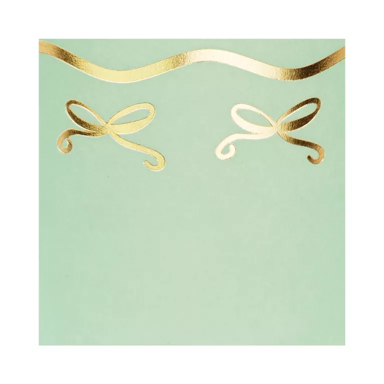 Kelímky pastelové se zlatými mašličkami 6 ks