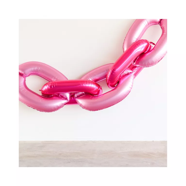 Balónky fóliové 86 cm růžová matná čísla