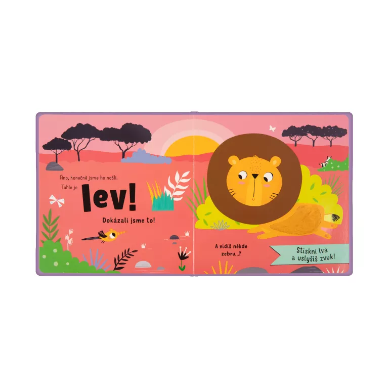 Vidíš někde lva? - Zvuková hmatová kniha
