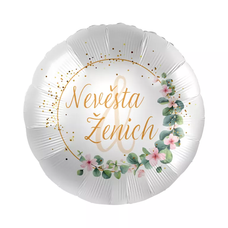 Fóliový balónek Nevěsta a ženich