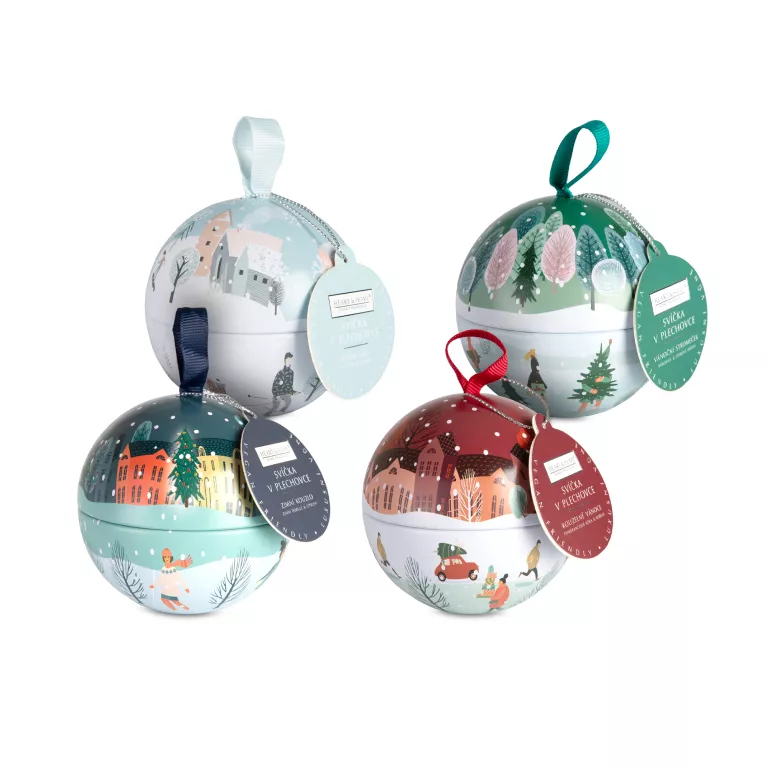 Svíčky v plechovce: Ozdoba - Heart and Home