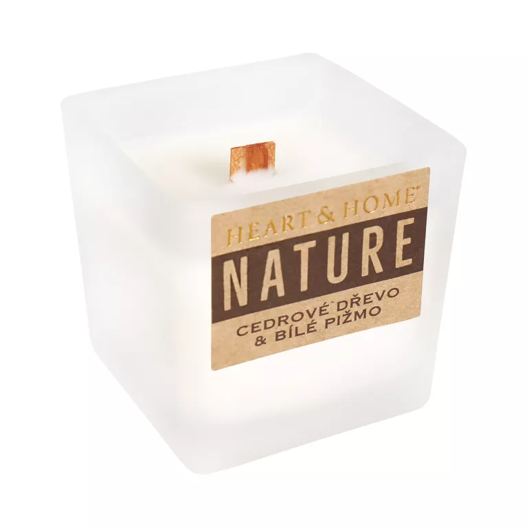 Malá svíčka - Cedrové dřevo a bílé pižmo