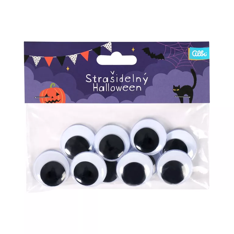 Dekorace - oči 3 cm 10 ks