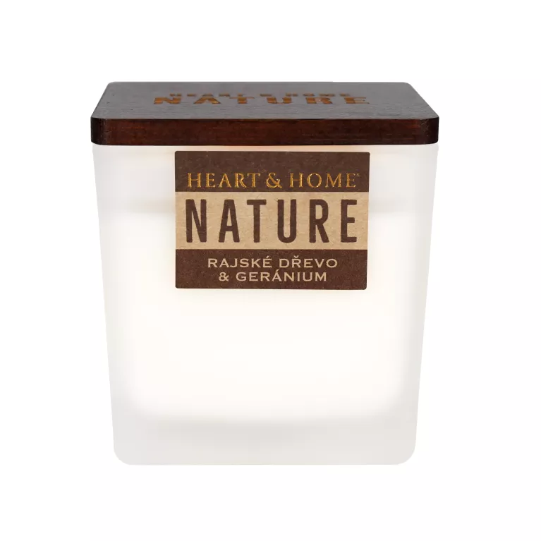 Velká svíčka - Rajské dřevo a geránium