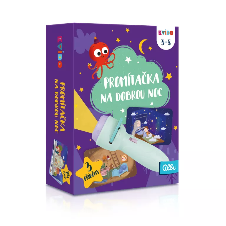 Zelená promítačka na dobrou noc - Kvído