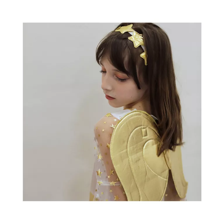 Kostým dětský Anděl se zlatými detaily