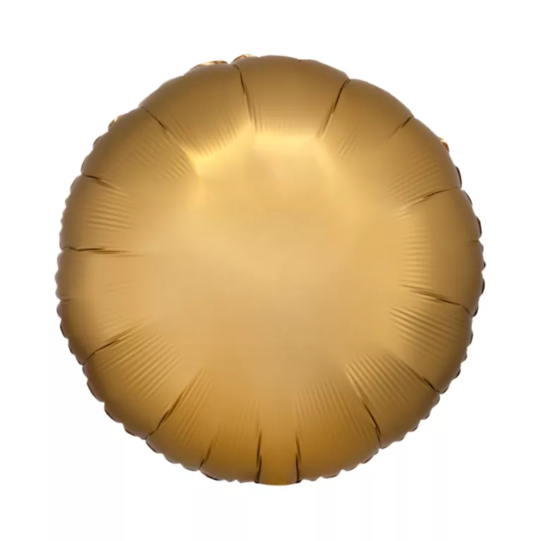 Fóliový balónek Kolo zlatá matná