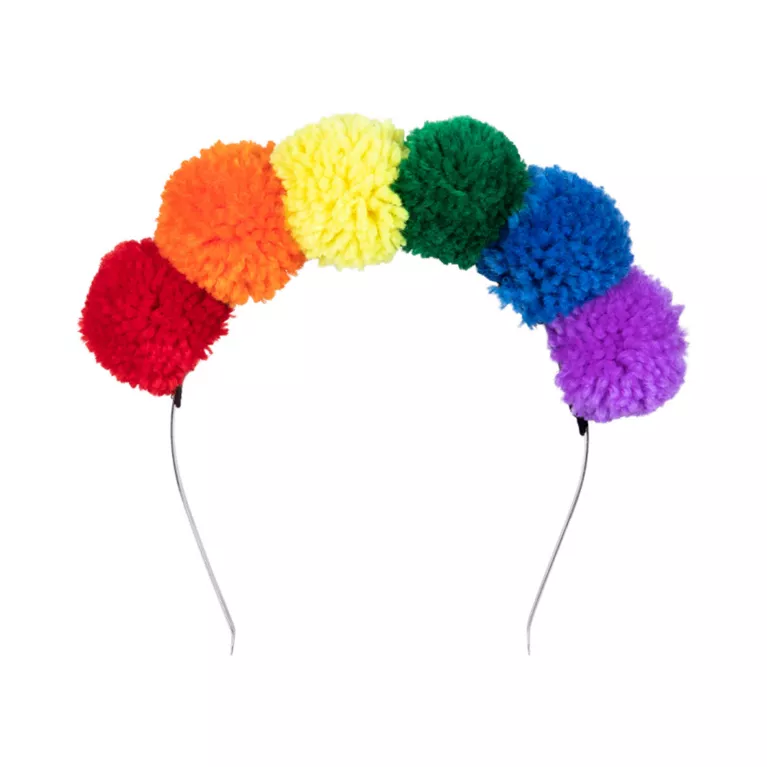 Čelenka s bambulkami