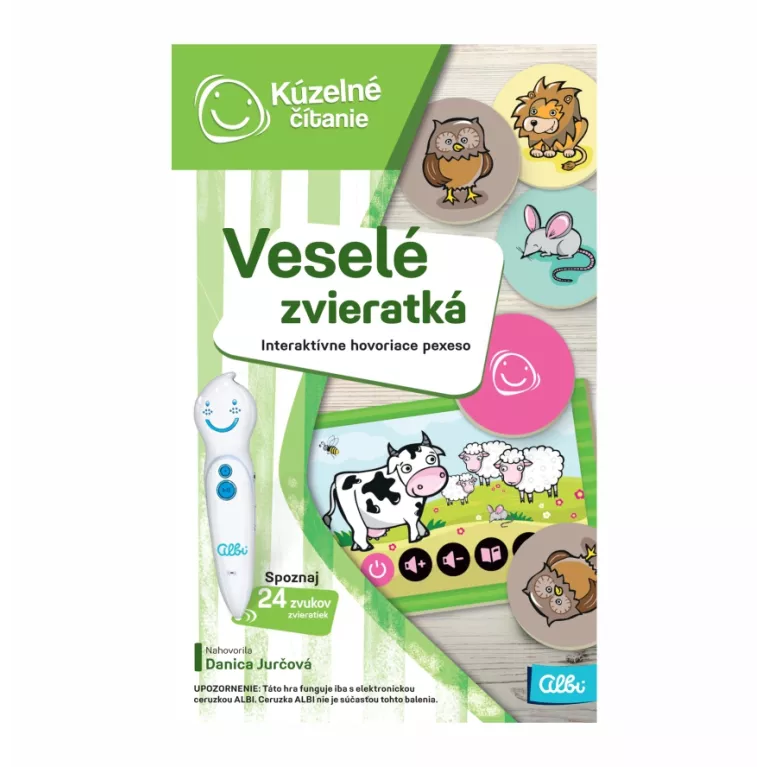 Hra pexeso - Veselé zvieratká SK