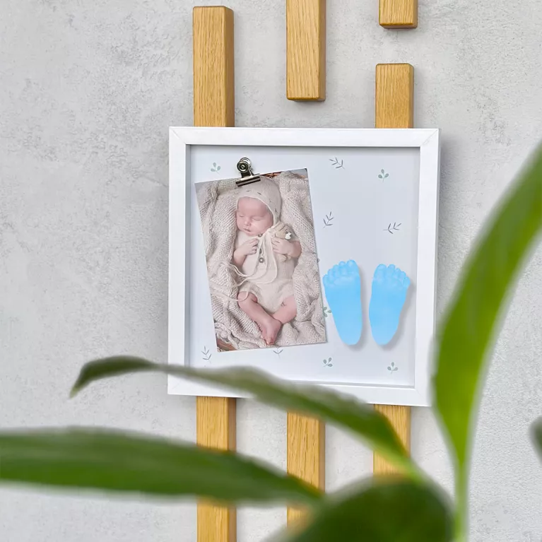 Fotorámeček pro miminko se sadou na 3D odlitky – pro chlapečka