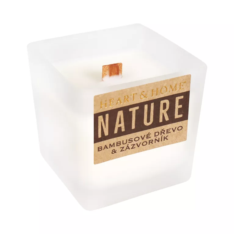 Malá svíčka - Bambusové dřevo a zázvorník