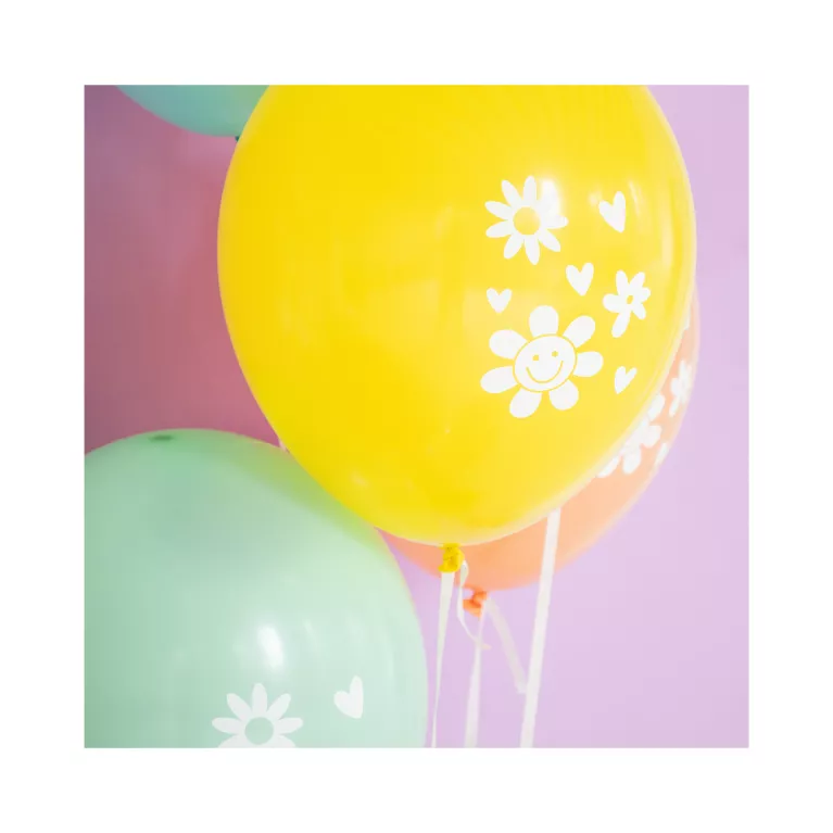 Balónky latexové Boho Girlz Happy Birthday 6 ks