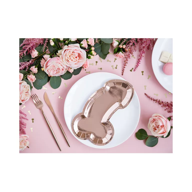 Talíře rozlučka Penis 6 ks