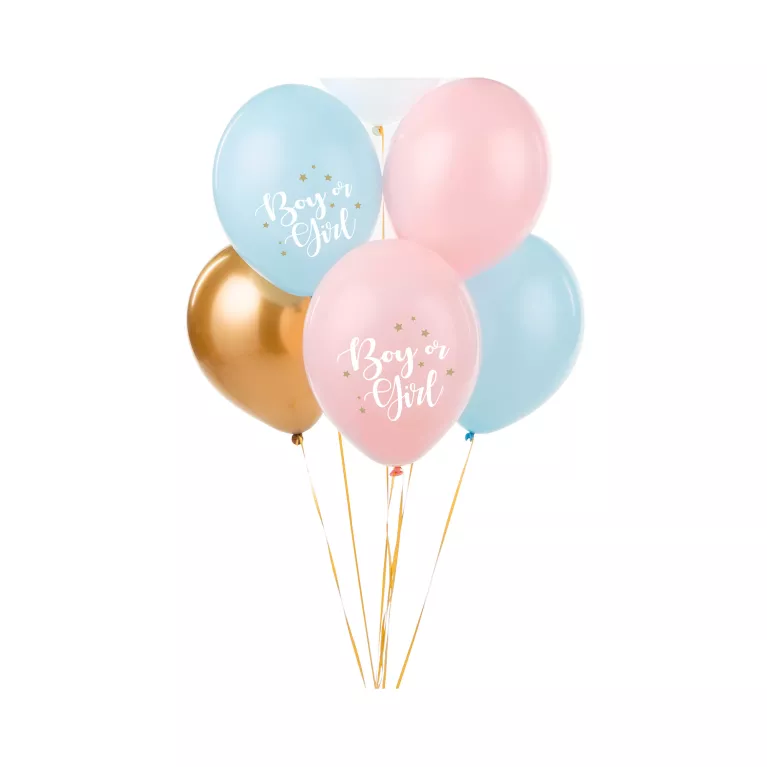 Balónky latexové Baby shower kluk nebo holka 6 ks