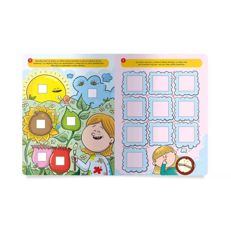 Samolepkové aktivity - Těším se do školky