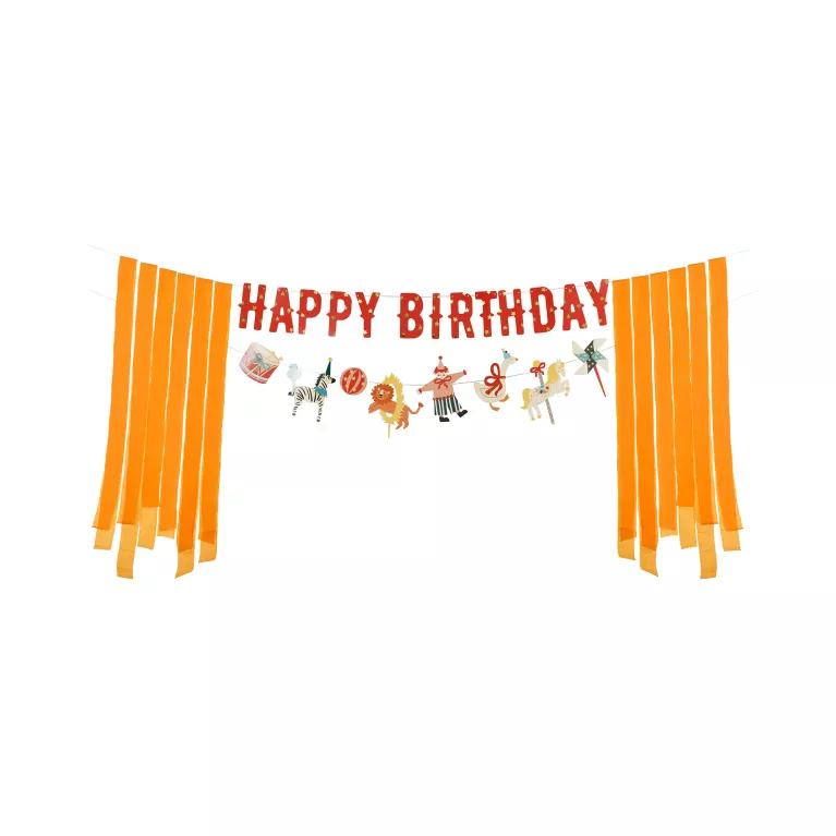 Banner Happy Birthday Cirkus