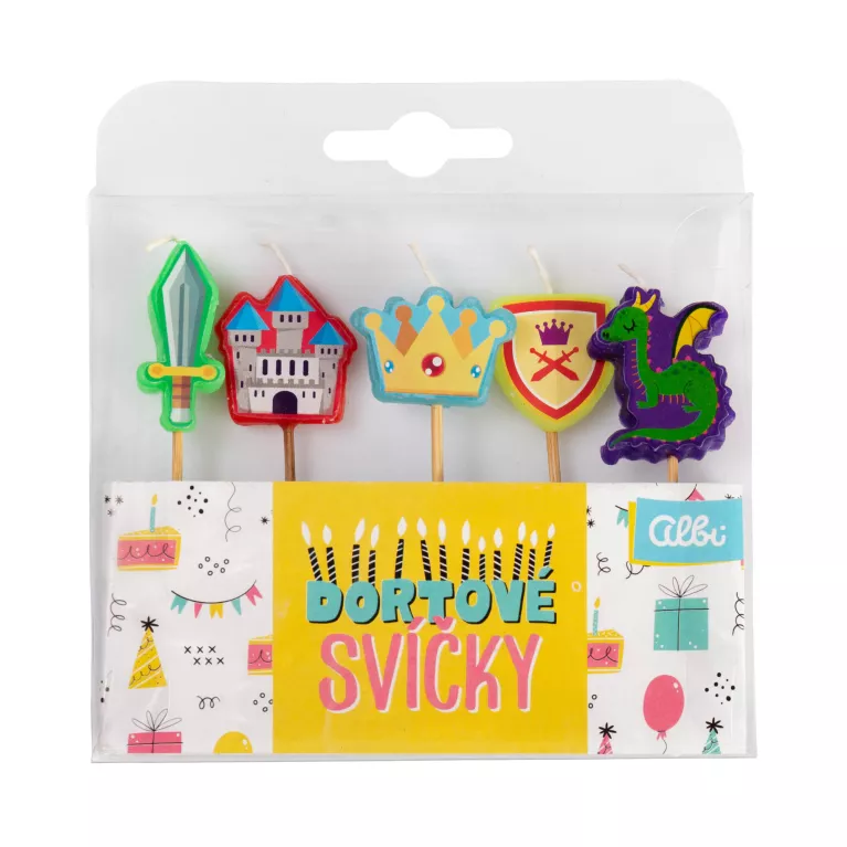 Sada dortových svíček - Rytíř