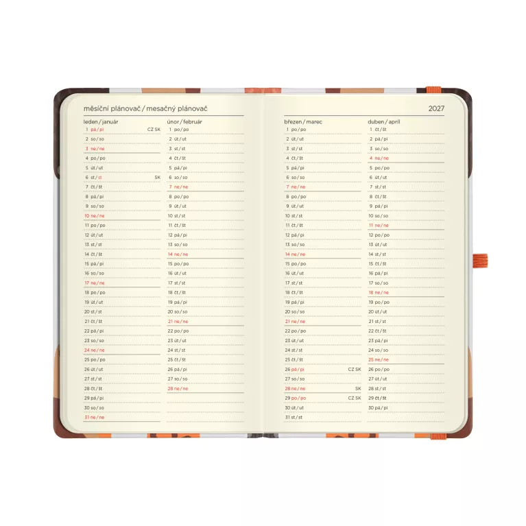 Kapesní diář - Kočičí tlapky