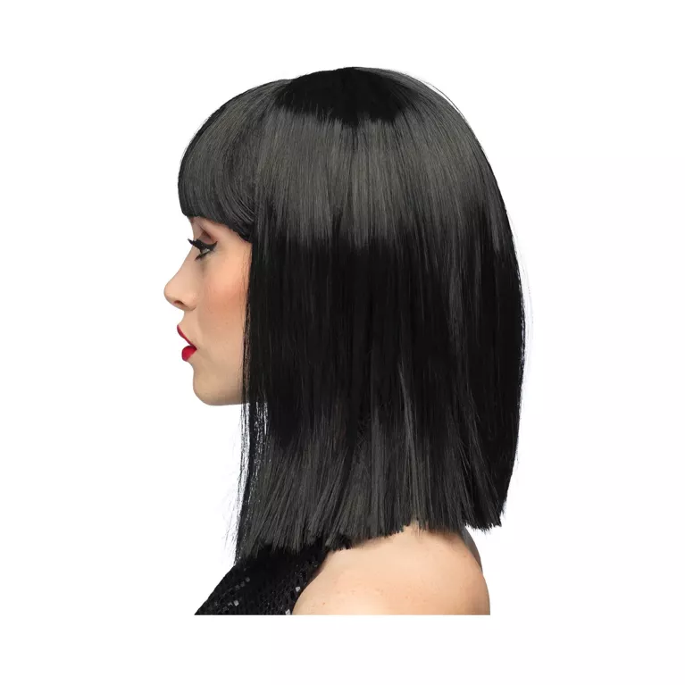 Paruka Mikádo dlouhé černé