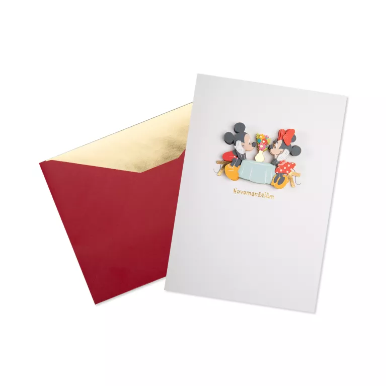 Luxusní svatební přání - Mickey a Minnie