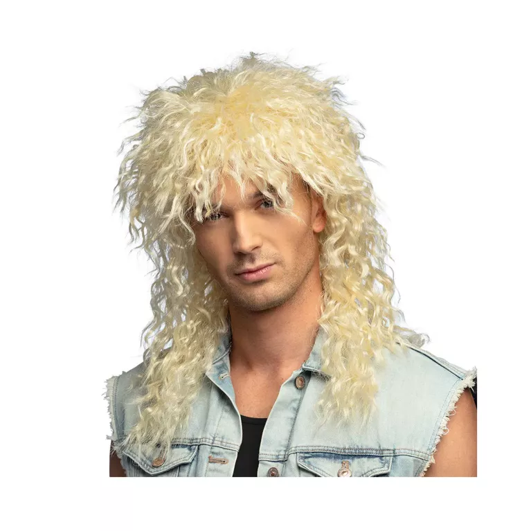 Paruka Rocker blond dlouhá vlnitá