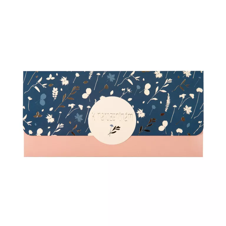 Magnetická kapsa na peníze - Květiny