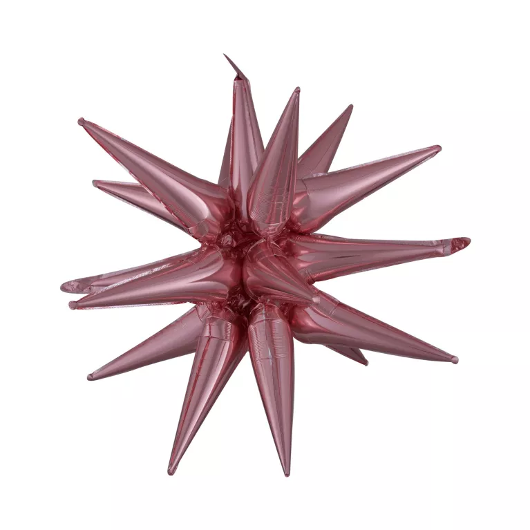 Balónek foliový 3D hvězda rose gold 76x88 cm