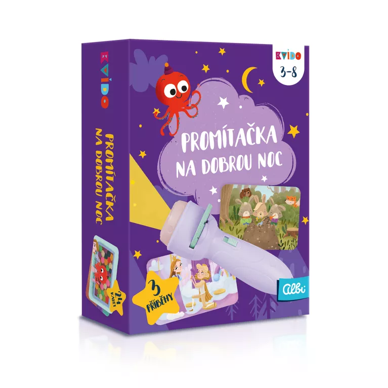 Fialová promítačka na dobrou noc - Kvído