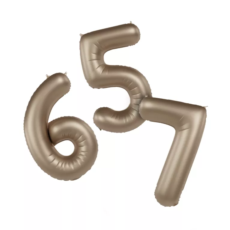 Balónky fóliové 86 cm zlatá matná čísla