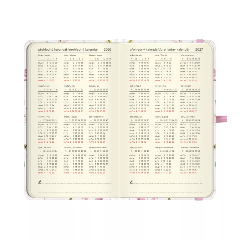 Kapesní diář - Luční květy