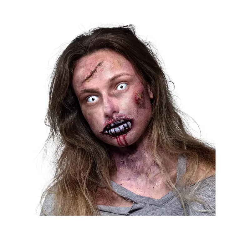 Kontaktní čočky děsivě bílé