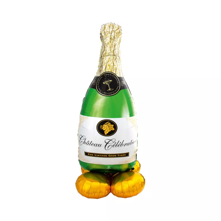 Balónek AirLoonz láhev šampusu 60 × 152 cm