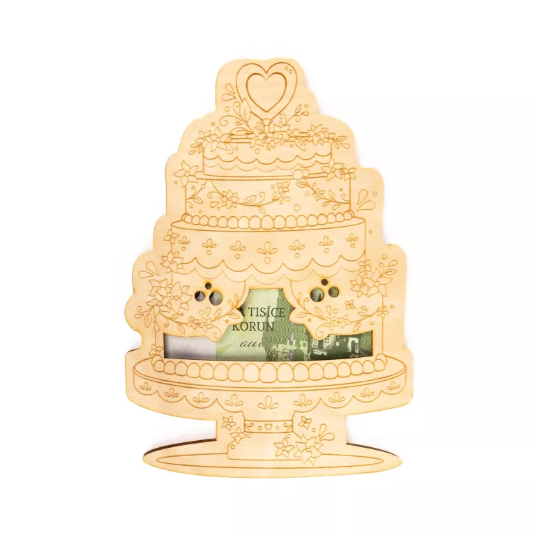 Svatební kapsa na peníze - Dort