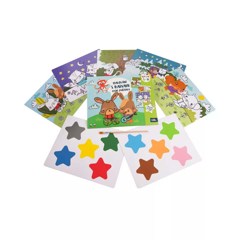 Malování s barvami: Lesní zvířátka - Kvído